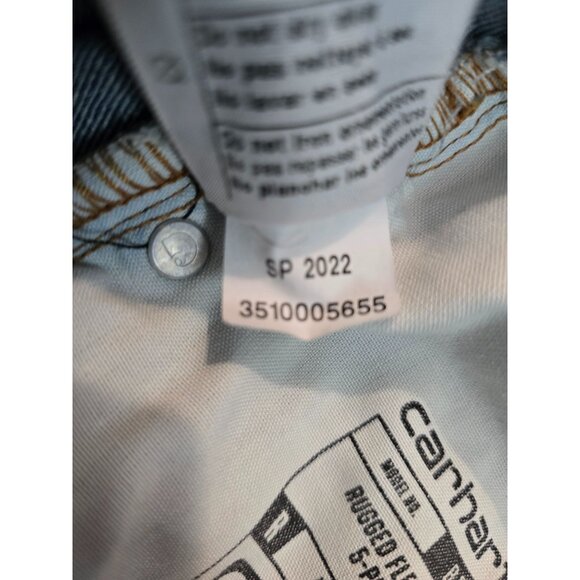 Carhartt Mens Relaxed Fit Jeans 30x32 Blue Denim western Workwear - Picture 11 of 12